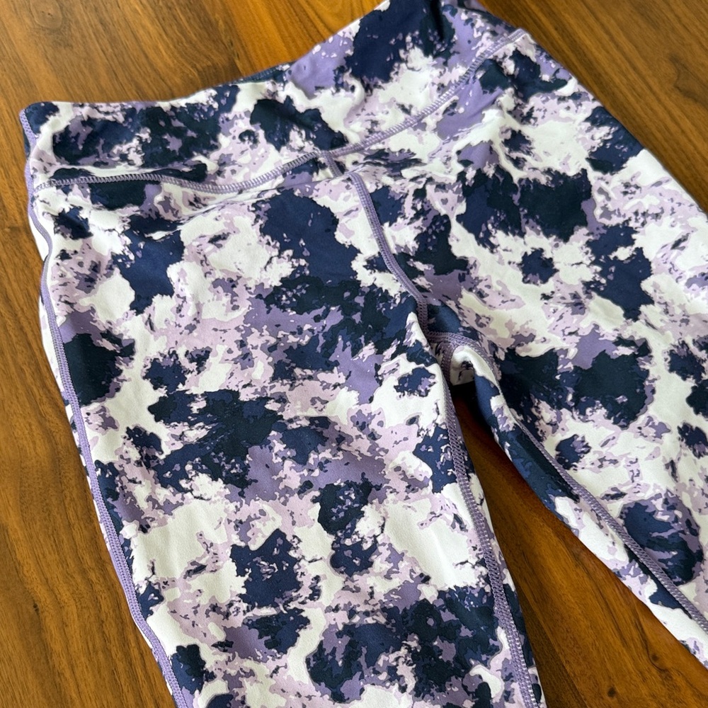 Zella Purple and Black Kids Leggings